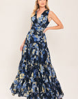 Flying Tomato Floral Evening Woven Maxi Dress