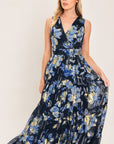 Flying Tomato Floral Evening Woven Maxi Dress