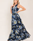 Flying Tomato Floral Evening Woven Maxi Dress