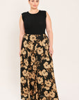 Flying Tomato | Earthen Floral Full Maxi Skirt