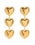 Frenchie Heart Drop Earring