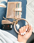 Key Ring ID Wallet Bracelet