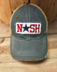 NASH Distressed Mesh Snapback Baseball Cap - My Pampered Life Seattle