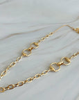Double Equestrian Chain Necklace