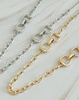 Double Equestrian Chain Necklace