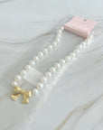 Bow And Pearls Necklace