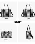 Dallas Checkered Tote