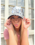 Sequin Mesh Back High Ponytail CC Ball Cap BT723
