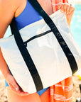 Kona Cove Tyvek Splashproof Beach Zipper Tote - My Pampered Life Seattle