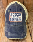Booze & Bonfires Hat - My Pampered Life Seattle