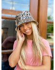 C.C Leopard Reversible Rain Bucket Hat BK3695