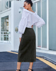 Miss Sparkling | Denim Midi Skirt
