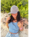 Clear Sequin Leopard C.C Ball Cap BAB8041