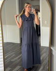 Mary Maxi Dress in Navy