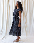 Pretty Pintuck Floral Maxi Dress