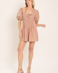 Flying Tomato English Countryside Woven Romper