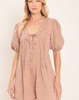 Flying Tomato English Countryside Woven Romper