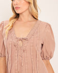 Flying Tomato English Countryside Woven Romper