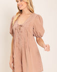 Flying Tomato English Countryside Woven Romper