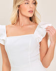 Champagne & Pearls Woven Romper