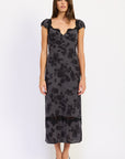 Emory Park Keziah Floral Maxi Dress – Black