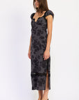 Emory Park Keziah Floral Maxi Dress – Black