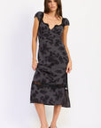 Emory Park Keziah Floral Maxi Dress – Black