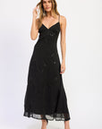 Emory Park Arlet Romantic Black Maxi Dress
