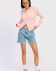 Emory Park | Kaia Soft Knit Button-Up Cardigan