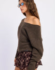 Emory Park Inez Off-Shoulder Ribbed Sweater
