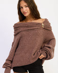 Emory Park | Nadia Off-Shoulder Sweater
