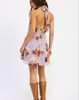 Emory Park | Violet Floral Mini Dress – Purple Haze