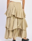 Emory Park Cambria Tiered Chiffon Maxi Skirt