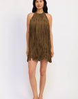 Emory Park | Sasha Suede Fringe Mini Dress