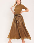 Flying Tomato Golden Quill Sweater Midi Dress