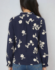 Miss Sparkling Women's Floral Embroidered Blouse
