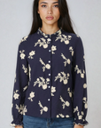 Miss Sparkling Women's Floral Embroidered Blouse