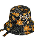 JASMINE Chinoiserie Batik Hat In Brown and Black - My Pampered Life Seattle