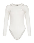 JUPITER Open-back Recycled Two-piece Swimsuit In White - My Pampered Life Seattle