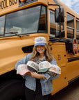 TEACH - Pink Vintage Trucker Hat
