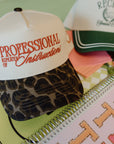 Professional Repeater of Instructions - Leopard Vintage Hat