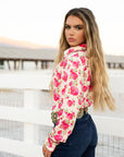 Wild Rose Button Up