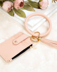 Key Ring ID Wallet Zip Bracelet