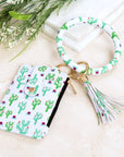 Key Ring ID Wallet Zip Bracelet