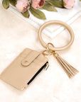 Key Ring ID Wallet Zip Bracelet