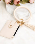 Key Ring ID Wallet Zip Bracelet