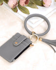 Key Ring ID Wallet Zip Bracelet