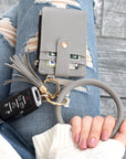 Key Ring ID Wallet Zip Bracelet