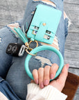 Key Ring ID Wallet Zip Bracelet