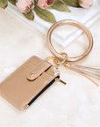 Key Ring ID Wallet Zip Bracelet